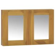 vidaXL Speilskap 60x10x40 cm heltre teak