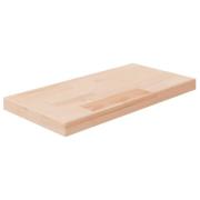 vidaXL Hylleplate 40x20x2,5 cm ubehandlet heltre eik