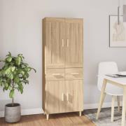 vidaXL Highboard sonoma eik konstruert tre