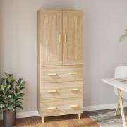 vidaXL Highboard sonoma eik konstruert tre