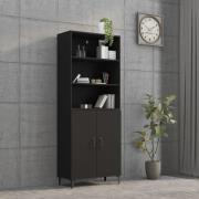 vidaXL Highboard svart konstruert tre