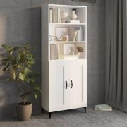 vidaXL Highboard hvit konstruert tre