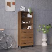 vidaXL Highboard brun eik konstruert tre