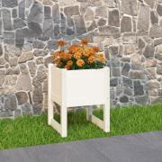 vidaXL Plantekasse hvit 40x40x52,5 cm heltre furu