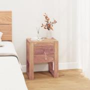 vidaXL Nattbord 40x30x50 cm heltre teak