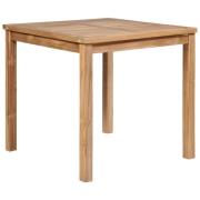 vidaXL Hagebord 80x80x77 cm heltre teak