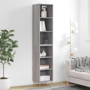 vidaXL Highboard grå sonoma 34,5x32,5x180 cm konstruert tre