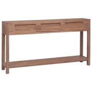 vidaXL Konsollbord 145x30x80 cm heltre teak