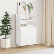 vidaXL Highboard hvit 60x36x110 cm konstruert tre