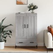 vidaXL Highboard grå sonoma 69,5x31x115 cm konstruert tre