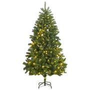 vidaXL Kunstig hengslet juletre 300 LED 270 cm