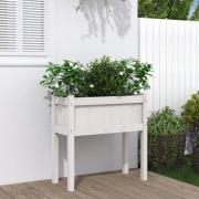 vidaXL Plantekasse med ben 70x31x70 cm heltre furu