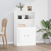 vidaXL Highboard hvit 60x35,5x103,5 cm konstruert tre