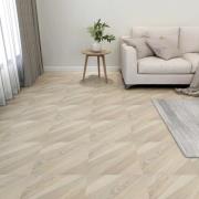 vidaXL Selvklebende gulvplanker 20 stk PVC 1,86 m² beige stripet