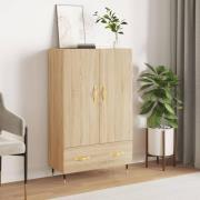 vidaXL Highboard sonoma eik 69,5x31x115 cm konstruert tre