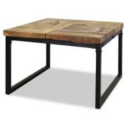 vidaXL Salongbord teak harpiks 60x60x40 cm