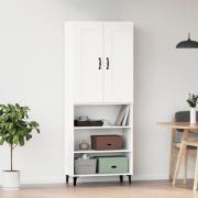 vidaXL Highboard hvit konstruert tre