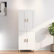 vidaXL Highboard hvit 70x34x180 cm konstruert tre