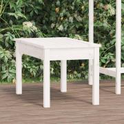 vidaXL Hagebenk hvit 80x44x45 cm heltre furu