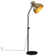 vidaXL Gulvlampe 25 W vintage messing 30x30x90-150 cm E27