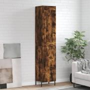 vidaXL Highboard røkt eik 34,5x34x180 cm konstruert tre