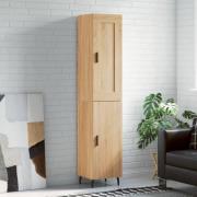 vidaXL Highboard sonoma eik 34,5x34x180 cm konstruert tre