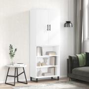 vidaXL Highboard hvit 69,5x34x180 cm konstruert tre