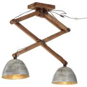 vidaXL Taklampe 25 W vintage sølv 29x18x85 cm E27