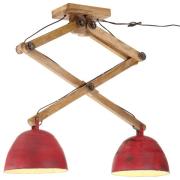 vidaXL Taklampe 25 W mørkerød 29x18x85 cm E27