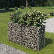 vidaXL Gabion høybed galvanisert stål 180x50x100 cm