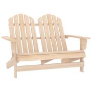 vidaXL Adirondack hagestol 2-seters heltre gran