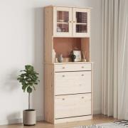 vidaXL Highboard ALTA 77x35x188 cm heltre furu