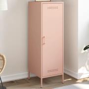 vidaXL Highboard rosa 36x39x113 cm stål