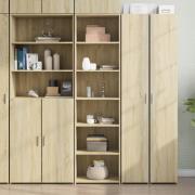 vidaXL Highboard sonoma eik 50x41x185 cm konstruert tre