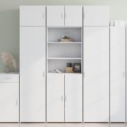 vidaXL Highboard hvit 70x42,5x185 cm konstruert tre