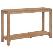 vidaXL Konsollbord 120x35x75 cm heltre teak