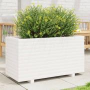 vidaXL Plantekasse hvit 90x40x49,5 cm heltre furu