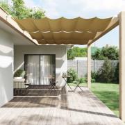 vidaXL Vertikal markise beige 200x270 cm oxfordstoff