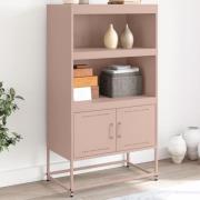 vidaXL Highboard sennepsgul 68,5x38,5x107 cm stål