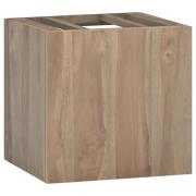 vidaXL Veggmontert baderomsskap 46x25,5x40 cm heltre teak