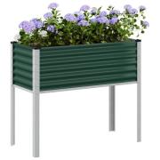 vidaXL Plantekasse grønn 100x41x90 cm stål