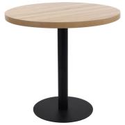 vidaXL Bistrobord lysebrun 80 cm MDF