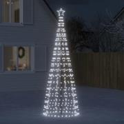 vidaXL LED Juletre med Spikes 570 LEDs Kald Hvit 300 cm