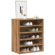 vidaXL Skoskap artisan eik 60x35x70 cm konstruert tre