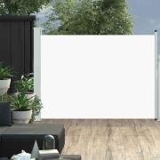 vidaXL Uttrekkbar sidemarkise 120x500 cm kremhvit