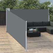 vidaXL Uttrekkbar sidemarkise 100x1000 cm antrasitt