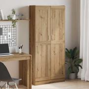 vidaXL Highboard artisan eik 82,5x30,5x185 cm konstruert tre