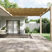 vidaXL Vertikal markise beige 180x1200 cm oxfordstoff