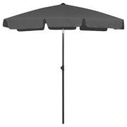 vidaXL Strandparasoll antrasitt 180x120 cm