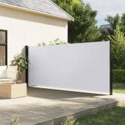 vidaXL Uttrekkbar sidemarkise hvit 170x300 cm